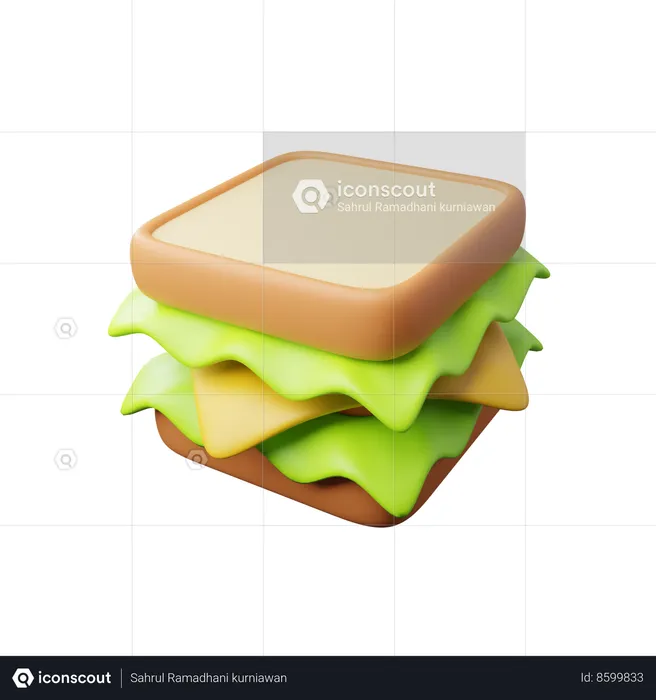 Sandwich  3D Icon