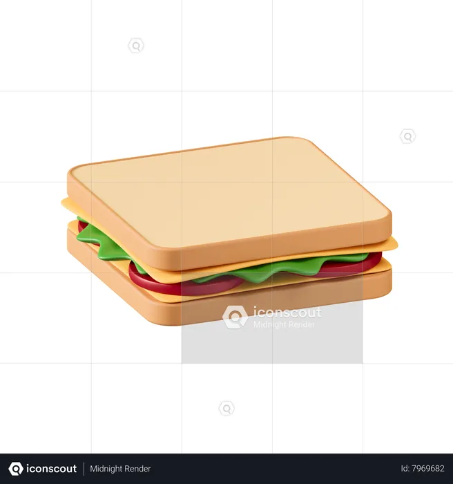 Sandwich  3D Icon