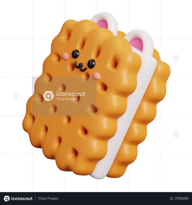 Sandwich Cookies  3D Icon