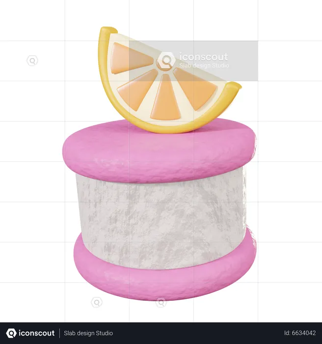 Sandwich à la crème glacée  3D Icon