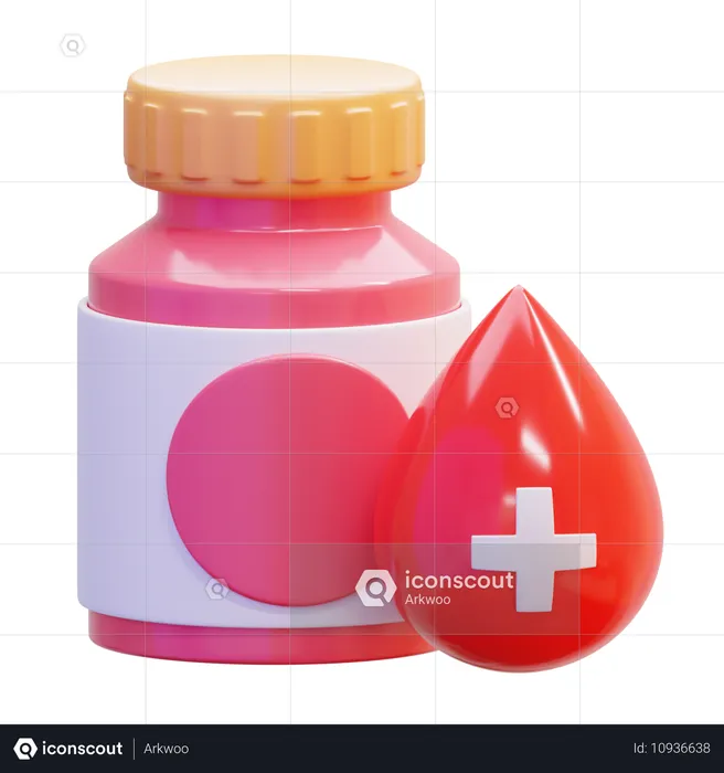 Remédio para sangue  3D Icon