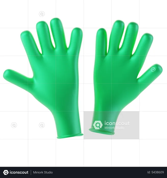 Sanitary Gloves  3D Icon