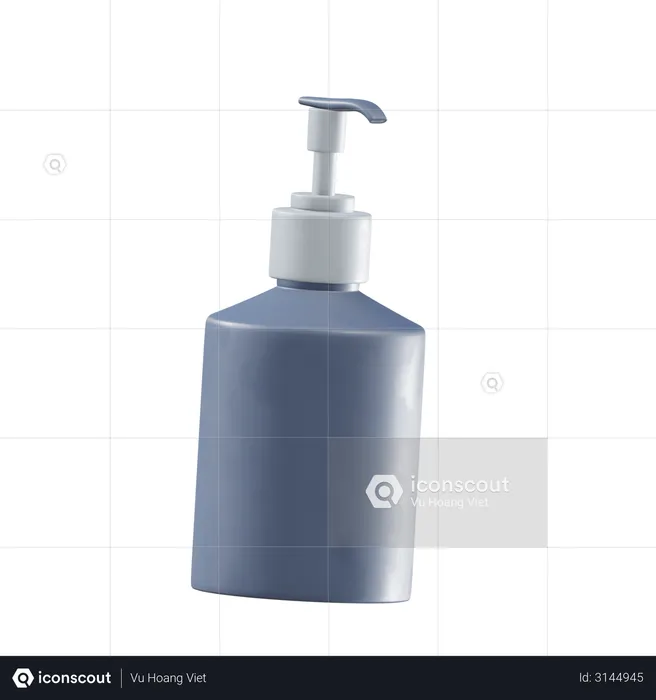 Sanitizer Bottle  3D Illustration