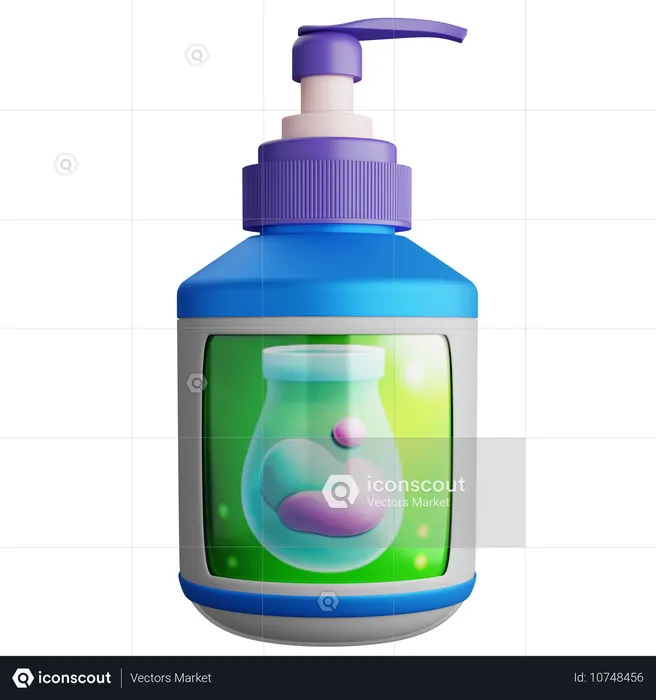 Sanitizer Bottle  3D Icon