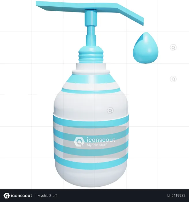 Sanitizer Bottle  3D Icon
