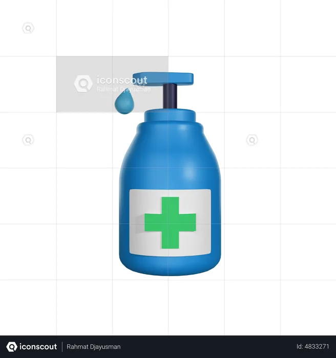 Sanitizer Spray  3D Icon