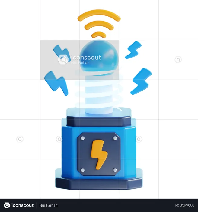 Électrique sans fil  3D Icon