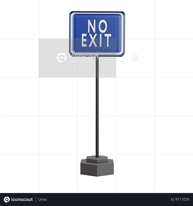 Sans issue  3D Icon
