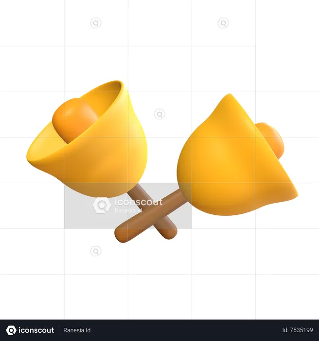 Santa Bells  3D Icon