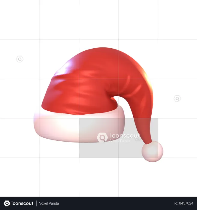 Santa Cap  3D Icon