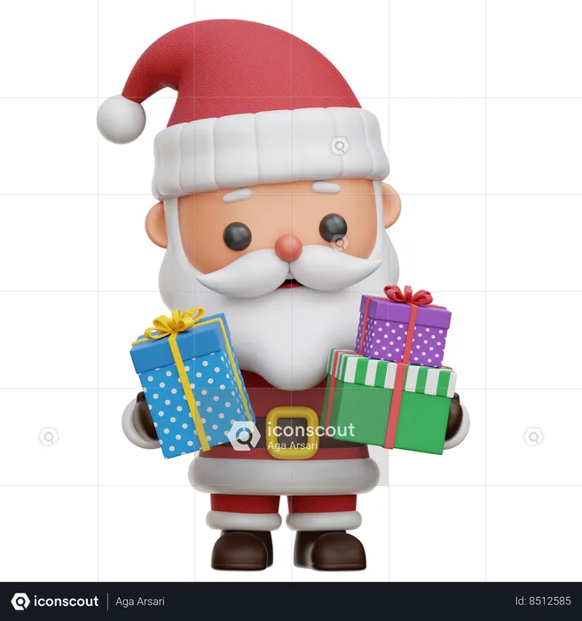 Santa Claus  3D Icon