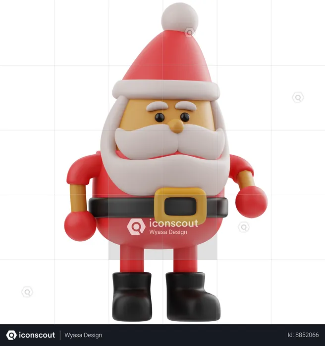 Santa Claus  3D Icon