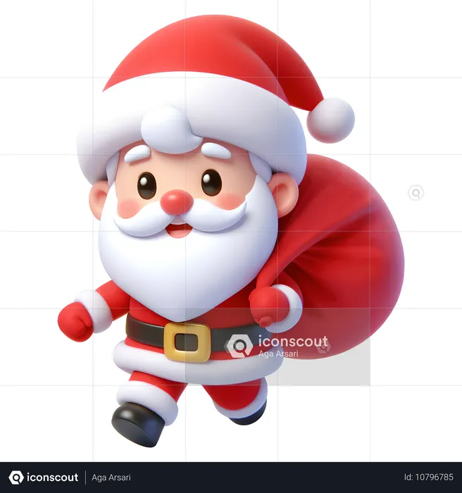 Santa Claus  3D Icon