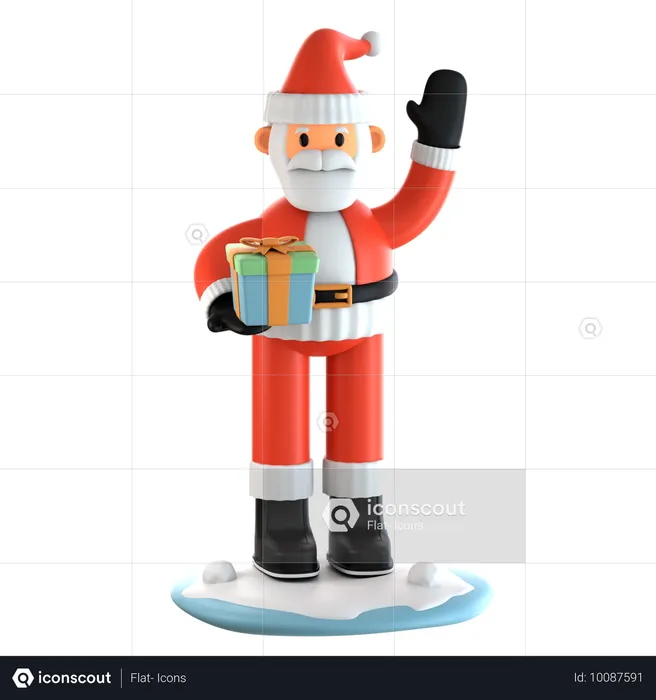 Santa Claus  3D Icon