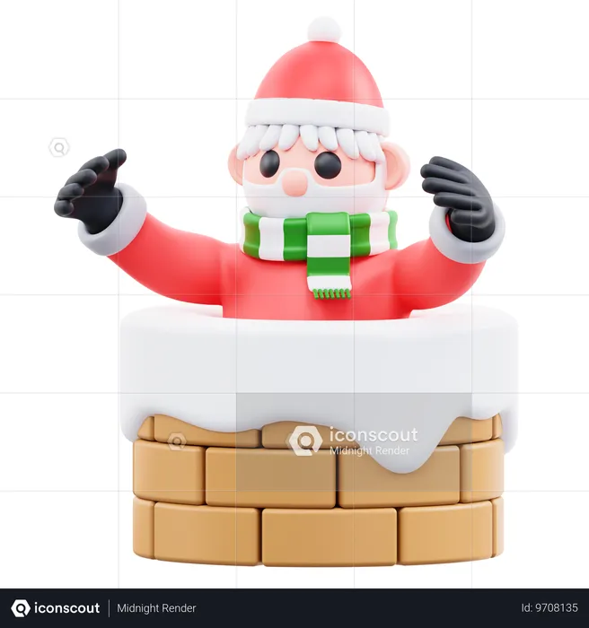 Santa Claus  3D Icon