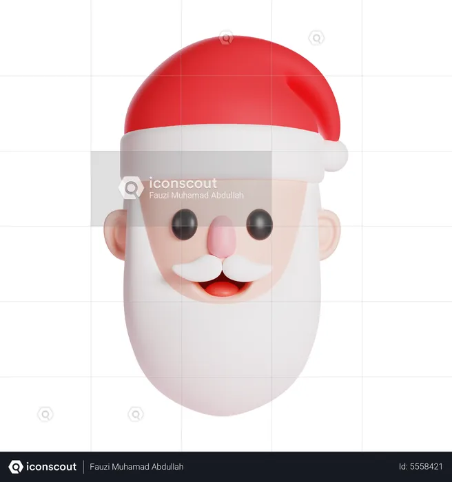 Santa claus character  3D Icon