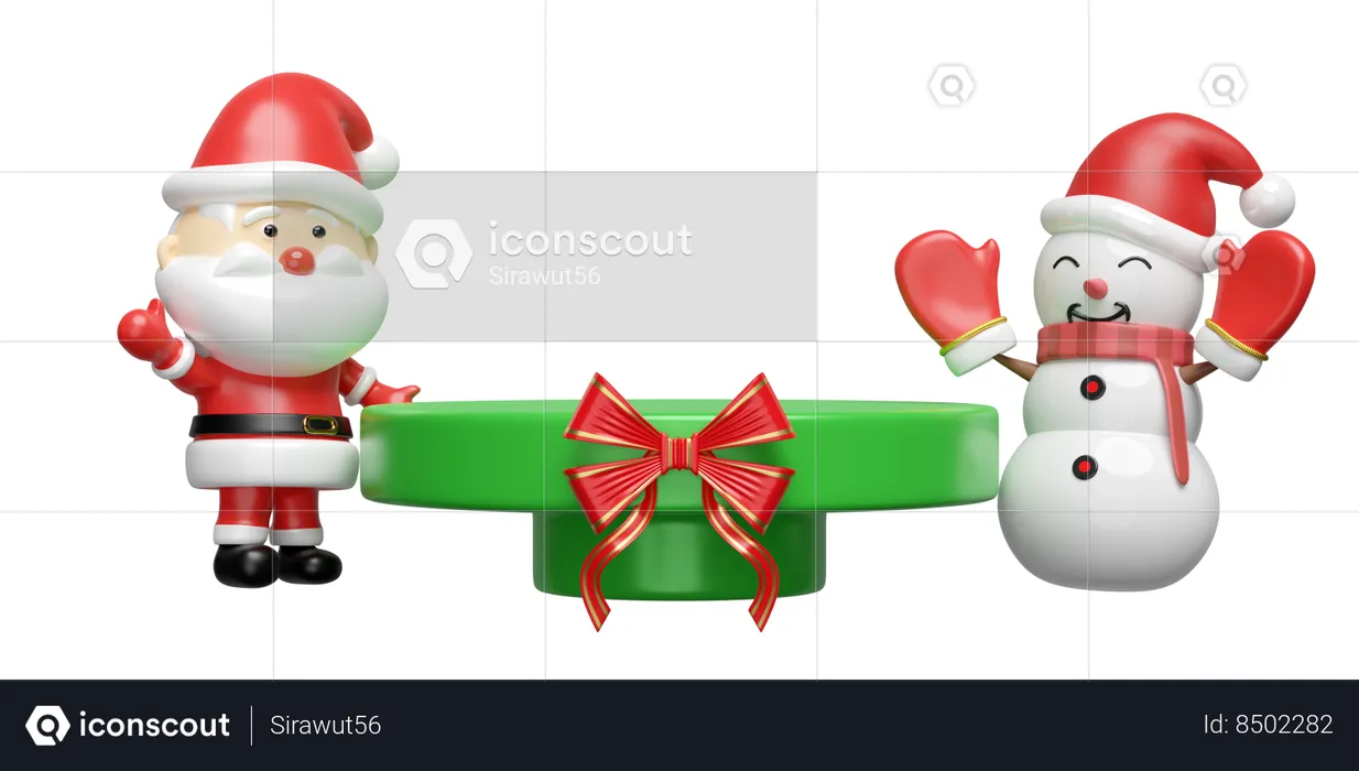 Santa Claus Gift  3D Icon