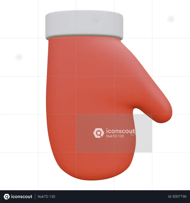 Santa Claus gloves  3D Icon