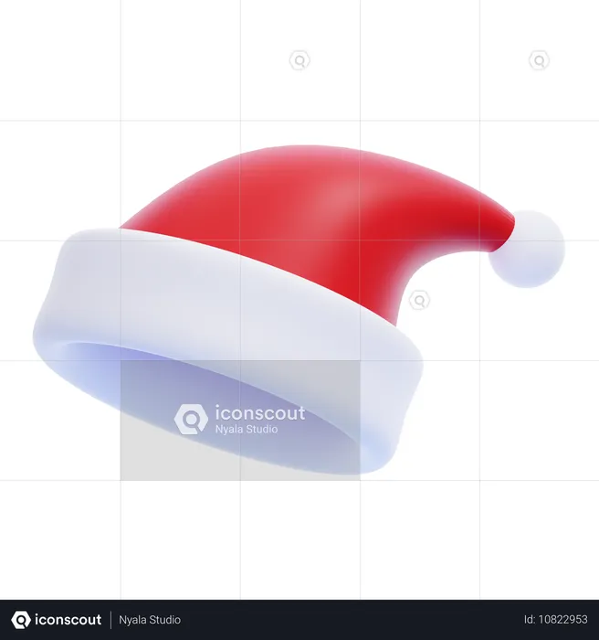 Weihnachtsmannmütze  3D Icon