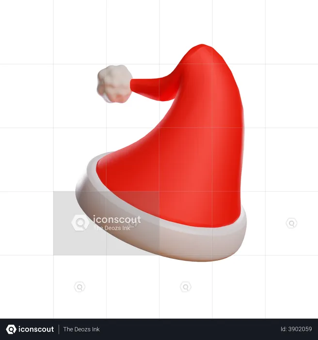 Weihnachtsmannmütze  3D Illustration