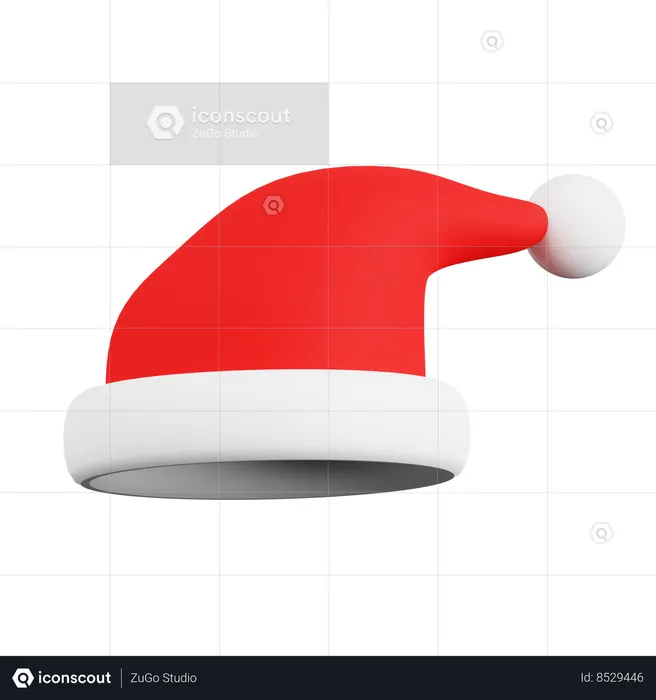 Santa Claus Hood  3D Icon