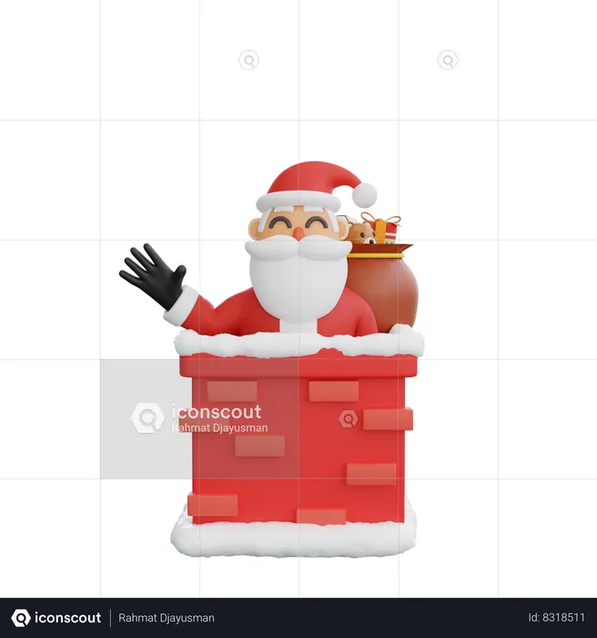 Santa Clause  3D Illustration