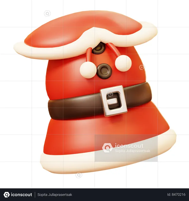 Santa Dress  3D Icon