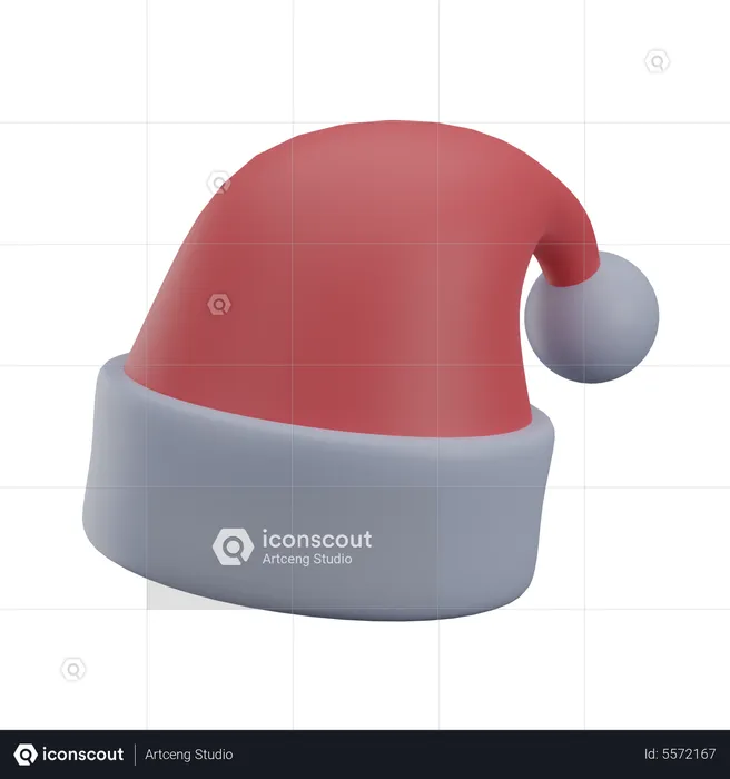 Santa hat  3D Icon