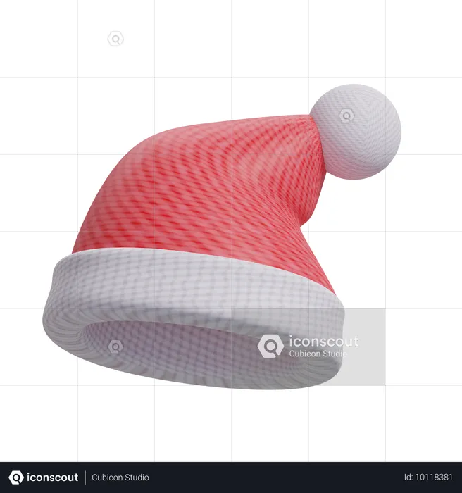 Santa Hat  3D Icon