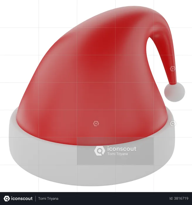 Santa Hat  3D Illustration