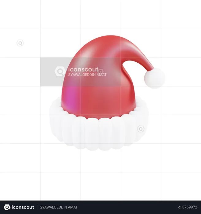 Santa Hat  3D Illustration