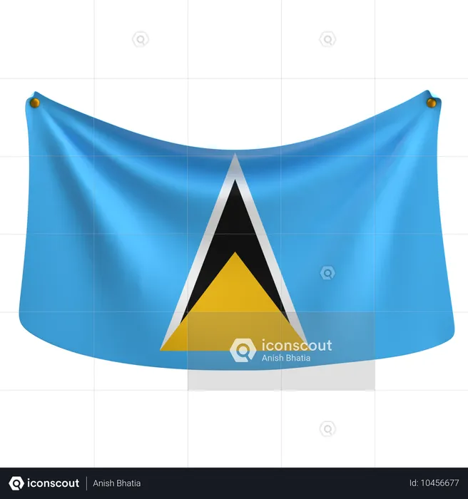 Saint lucia Flag 3D Icon