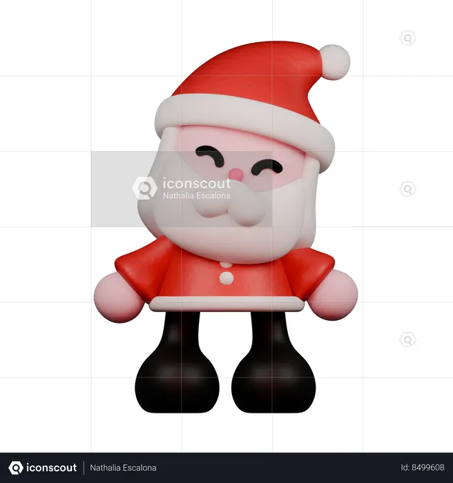 Santa Smile  3D Icon