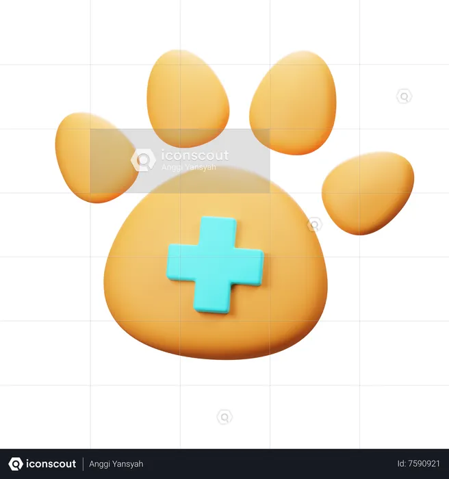 La santé des animaux  3D Icon