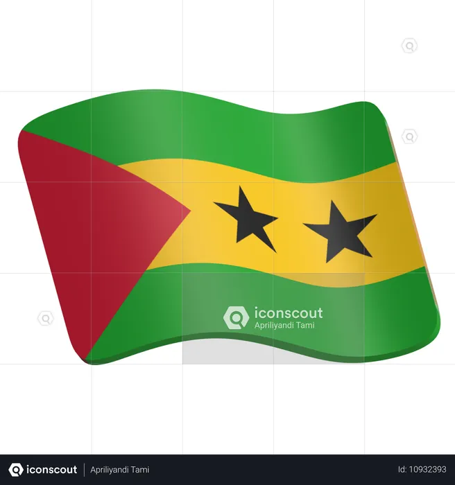 São Tomé and Principe  3D Icon