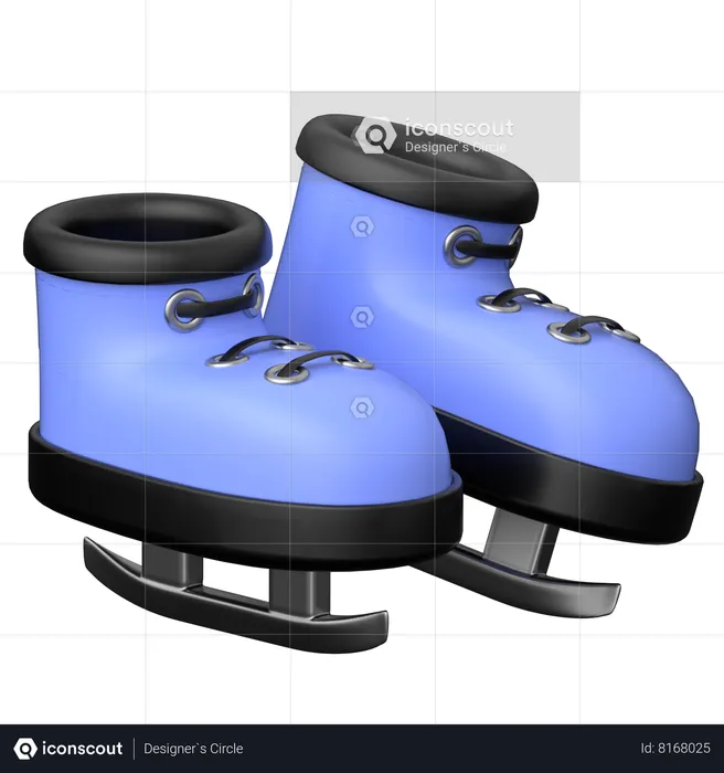 Sapatos de skate no gelo  3D Icon