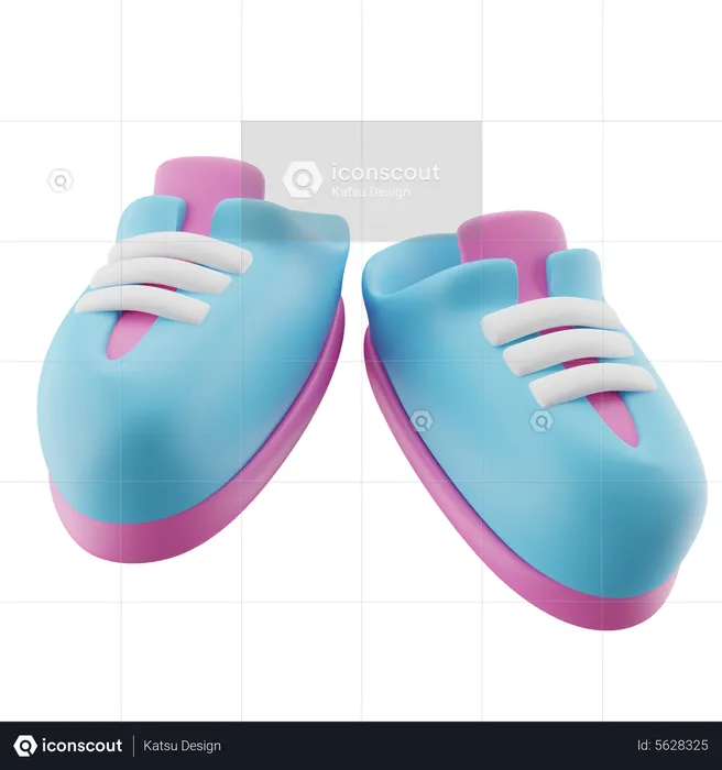 Lindos sapatos de bebê  3D Icon