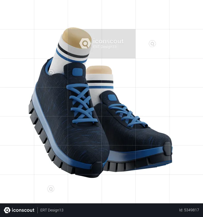 Sapatos andam  3D Icon