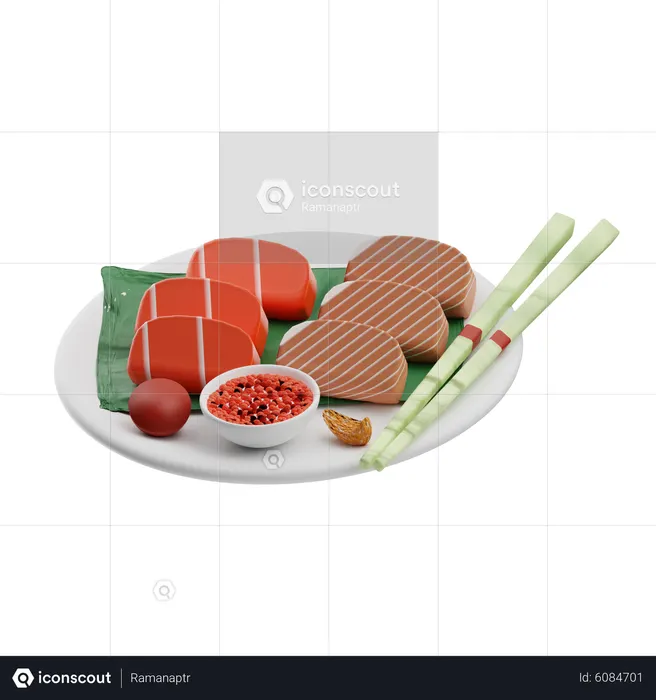 Sashimi  3D Icon
