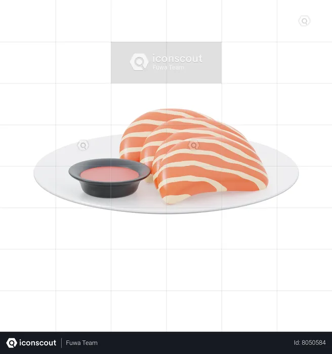 Sashimi  3D Icon