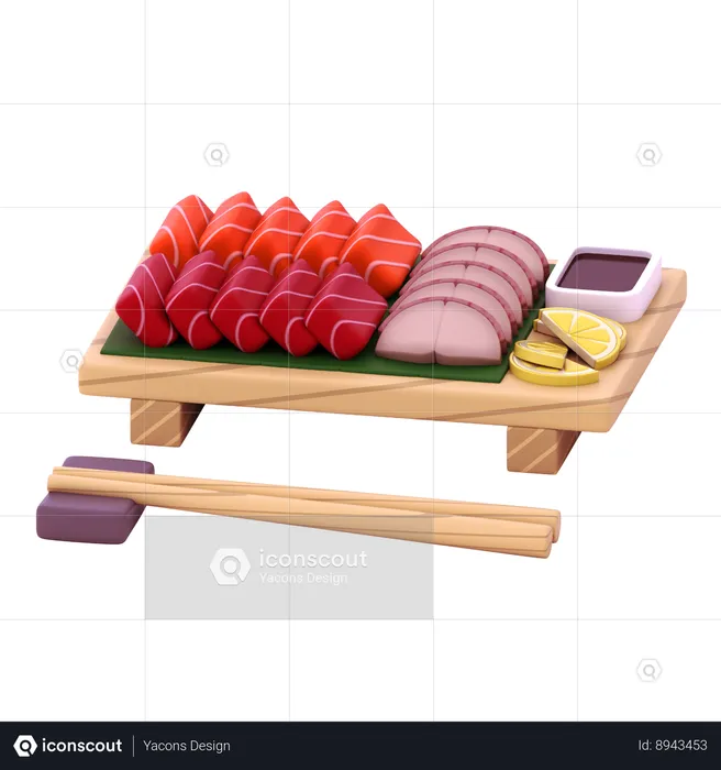 Sashimi Platter  3D Icon