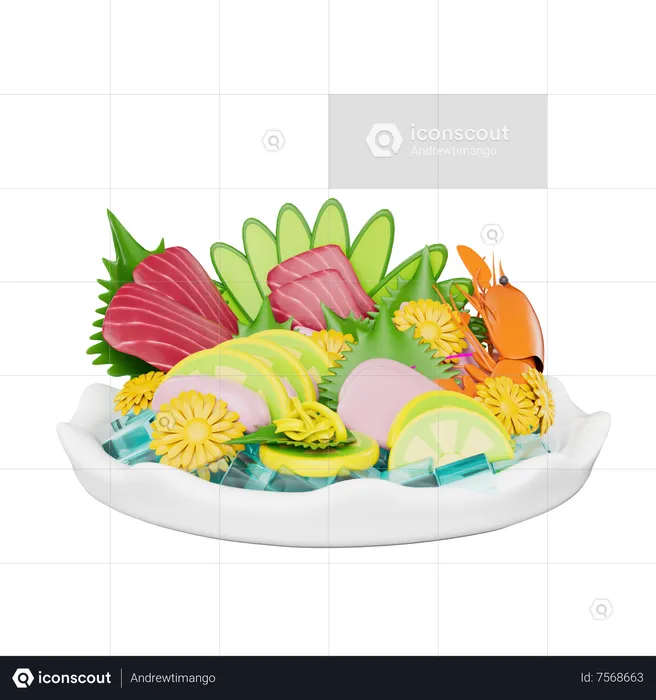 Sashimi  3D Icon