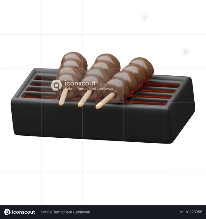 Satay  3D Icon