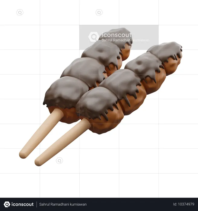 Satay  3D Icon