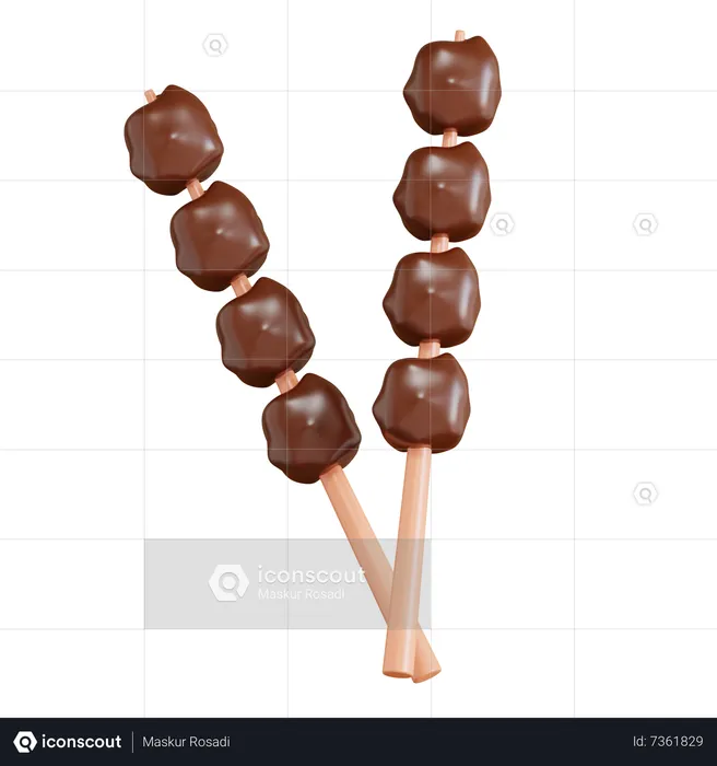 Satay  3D Icon