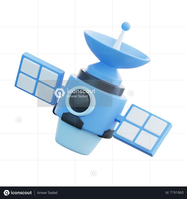 Satélite  3D Icon