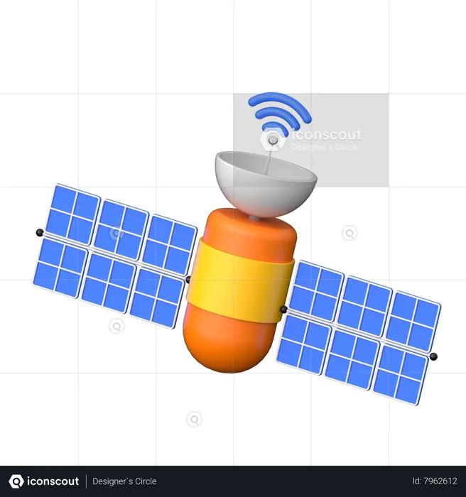 Satélite  3D Icon