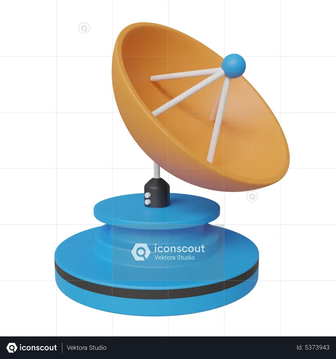 Satelite Dish  3D Icon