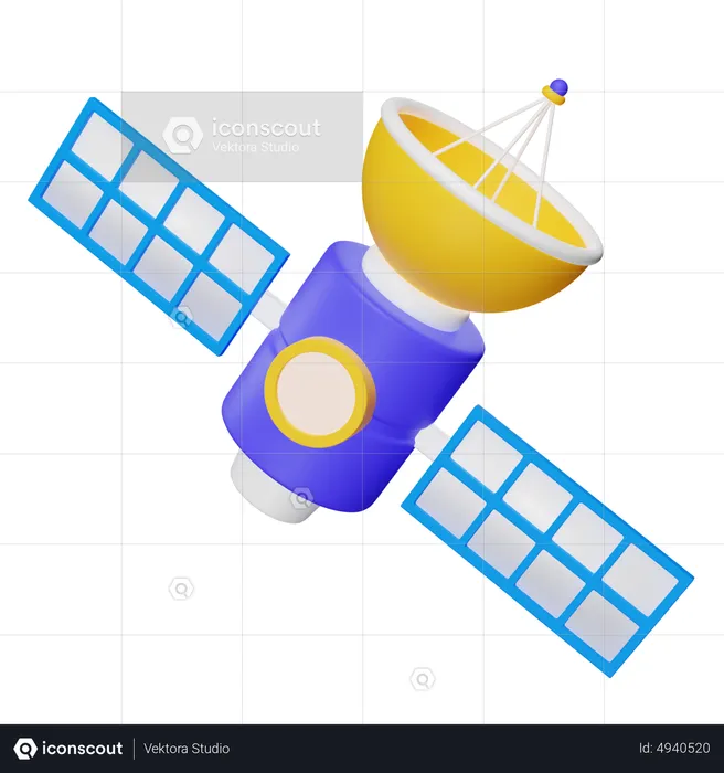 Satellit  3D Icon