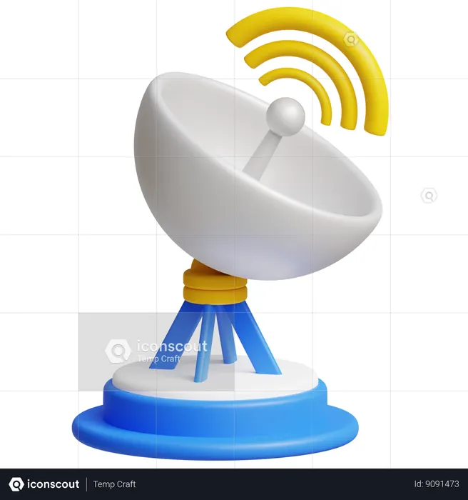 Satellite  3D Icon